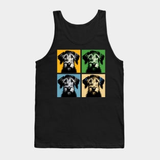 Pop Retro Irish Wolfhound Art - Cute Puppy Tank Top